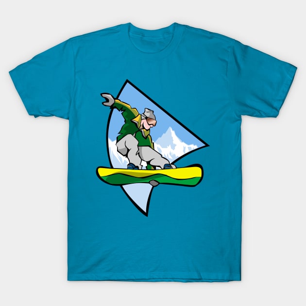 Snowboarding T-Shirt by Humoratologist